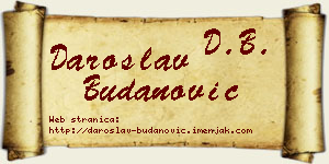 Daroslav Budanović vizit kartica